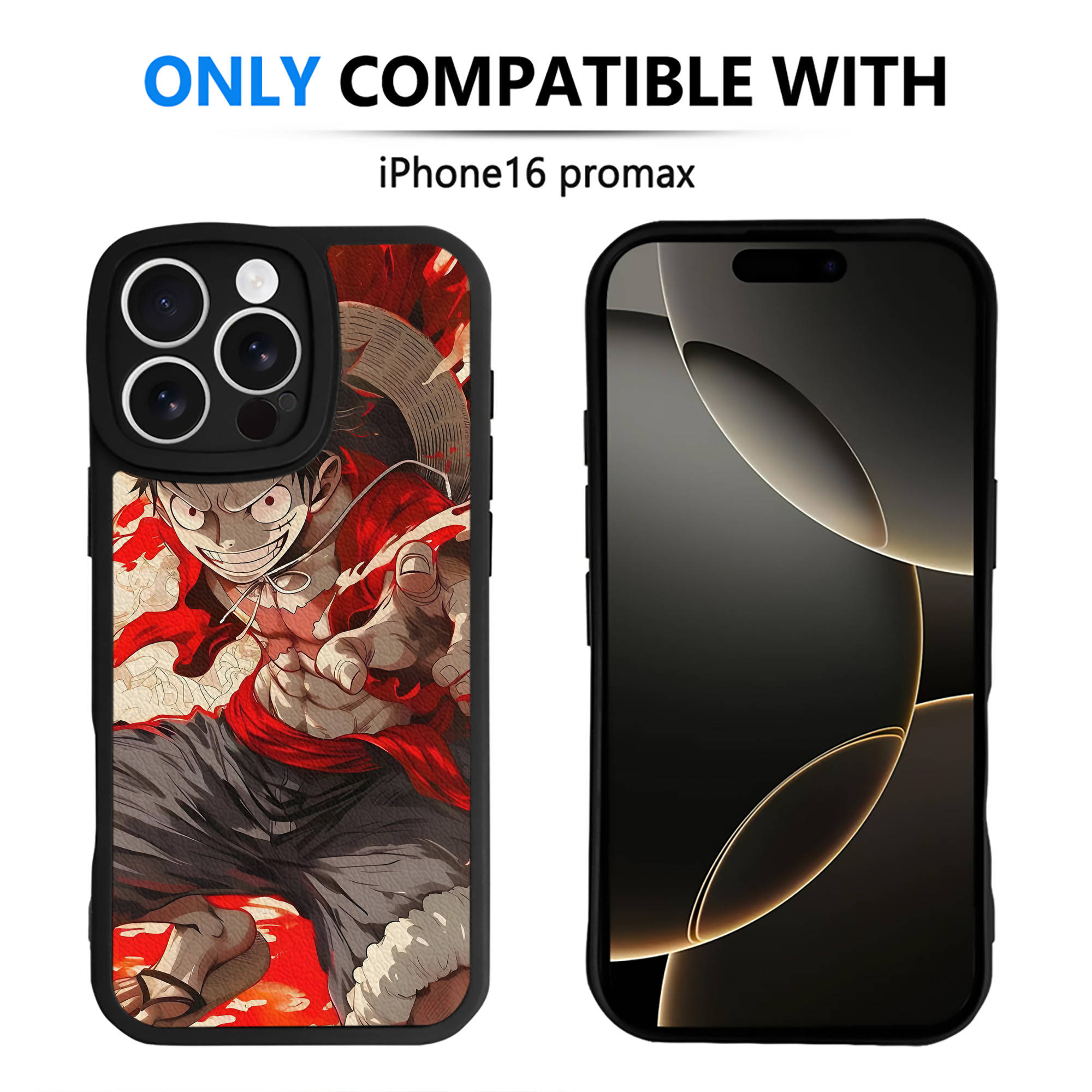（画像用） ワンピース ONE PIECE 【iPhone 16シリーズ対応】シリコンスマホケース（レザー調） 材質：シリコン